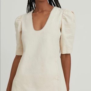 Something Navy denim shift dress